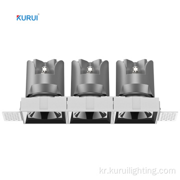 보발한 어두운 실내 호텔 Cob Square LED 다운 라이트